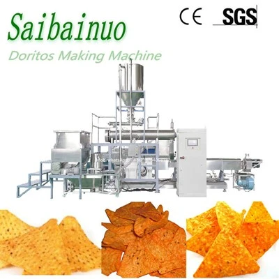 Mesin Pembuat Kerepek Tortilla Jagung Nacho Chip Menggoreng Automatik