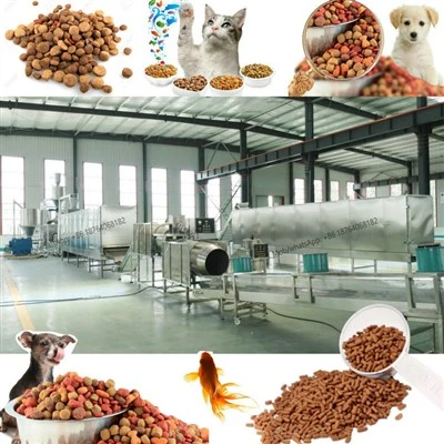 Barisan Pengeluaran Makanan Haiwan Anjing