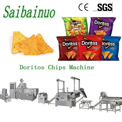 Barisan Pengeluaran Doritos Tortilla Twin Screw Extruder