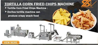Mesin Pembuat Kerepek Tortilla Automatik Sepenuhnya Mesin Makanan Ringan Kerepek Jagung