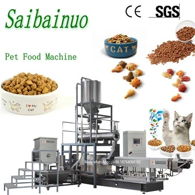 Barisan Pengeluaran Extruder Makanan Anjing Binatang